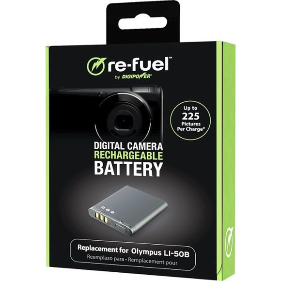 Digipower -Re-Fuel Rechargeable Lithium-Ion Replacement Battery for Olympus - Picture 2 of 2